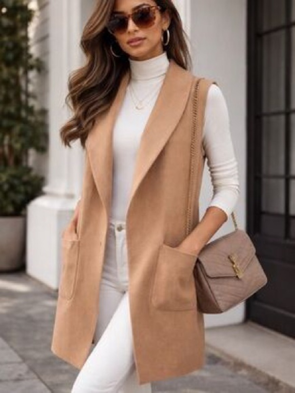F033 JOIE Open Front Duster Cardigan